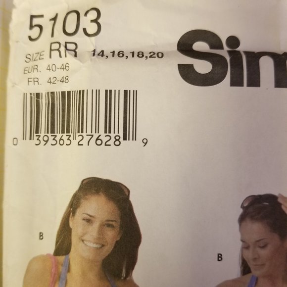 ✅5103 Simplicity Sewing Pattern 2 Pc Knit Swimsuits - Picture 3 of 5